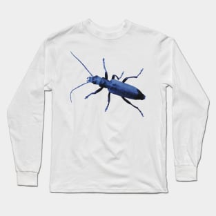 Blue Beetle Wharf Borer Long Sleeve T-Shirt